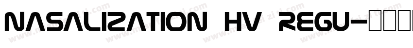 Nasalization Hv Regu字体转换